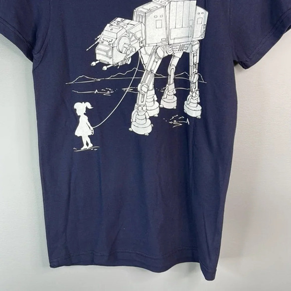 ENGRAM Clothing My Star Wars Atat Pet Navy Graphic Crewneck Short Sleeve XL - Picture 5 of 10